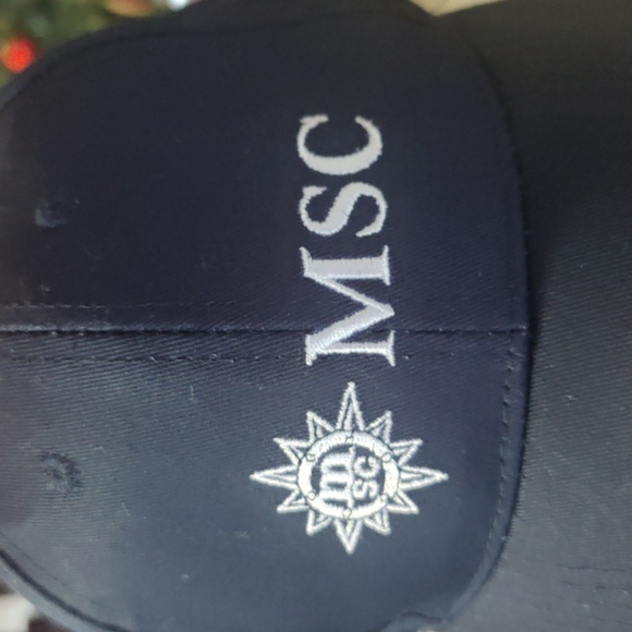 🎈5/$25 NWOT MSC Cruise Line Navy Blue Adjustable Ball Cap. - Picture 2 of 7